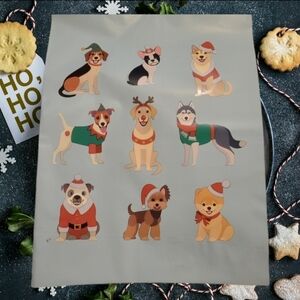 πποΈ POLY MAILERS: 10"x13" Cute Christmas Dogs Design, Set of 20